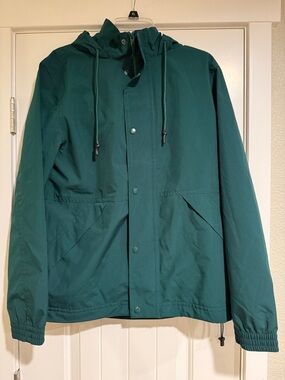 Goodfellow & Co Teal Hooded Water Resistant Jacket